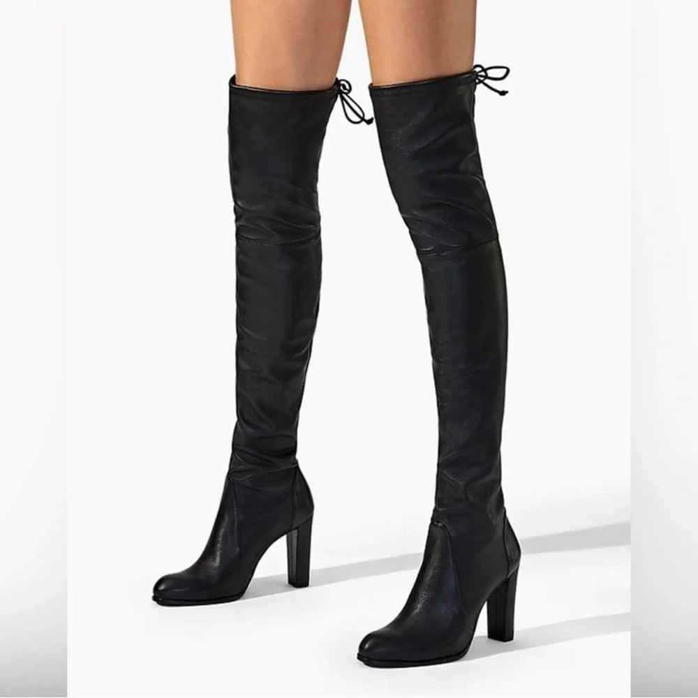 Stuart Weitzman Highland Over-The-Knee Leather Boots